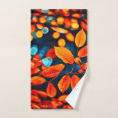 L'art Feuille orange vif (Serviette à main)