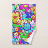 L'art floral rétro (Serviette à main)