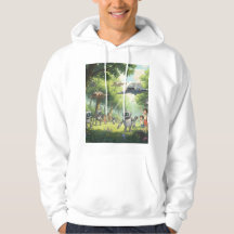 L'art Ghibli sur le sweat - shirt à capuche