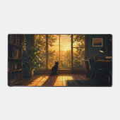 L'art Lofi esthétique au chat noir cosy (Recto)
