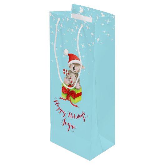 L'art mignon d'ours de koala a appelé Noël sac (Dos Angle)