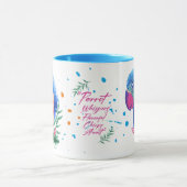L'art mignon pour les citations de perroquets Mug (Centre)
