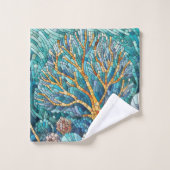 L'art mosaïque du récif corallien (Gant de toilette)