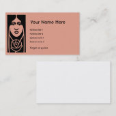 L'art Nouveau font face et fleurissent au carte de (Devant / Derrière)