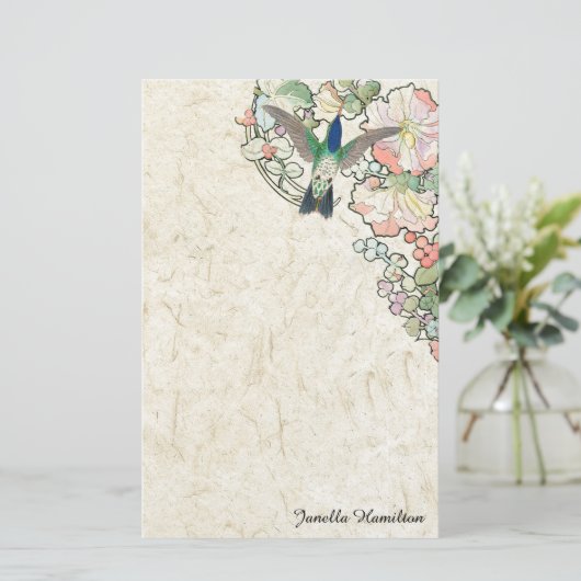 L'art Nouveau Mucha fleurit la papeterie de (Debout devant)