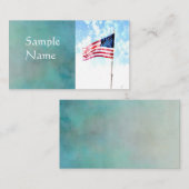 l'art patriotique du drapeau américain carte de vi (Devant / Derrière)