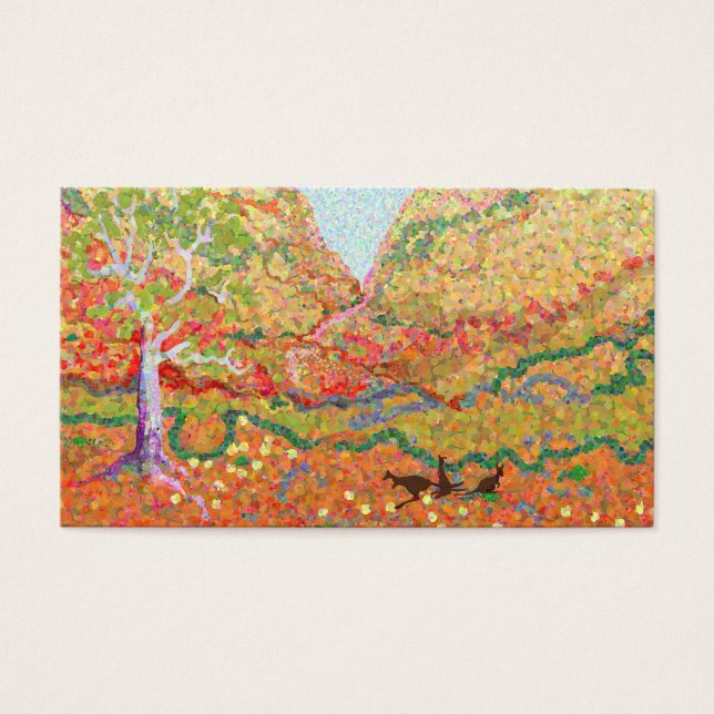 L'art paysager australien avec des kangourous (Devant)