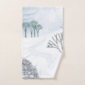 L'Art Paysager De Neige D'Hiver (Serviette à main)