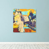 L'art personnalisé de chien et de chat sur toile (Insitu (Plancher de Bois))