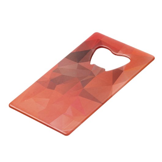 L'art pyramidal Abstrait orange rouge (Devant Angle)