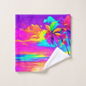 L'art tropical vibrant (Gant de toilette)