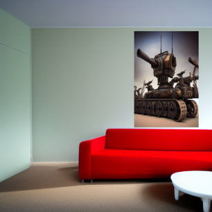 L'artillerie lourde AI Art Poster