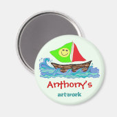 L'artisanat de l'enfant Magnet personnalisé (Recto/Verso)