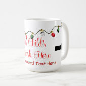 L'artisanat de votre enfant Mug Modèle de Noël (Devant droit)