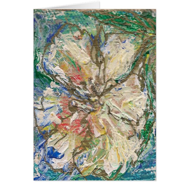 L'artiste a conçu la carte "fleur de La " (Devant)