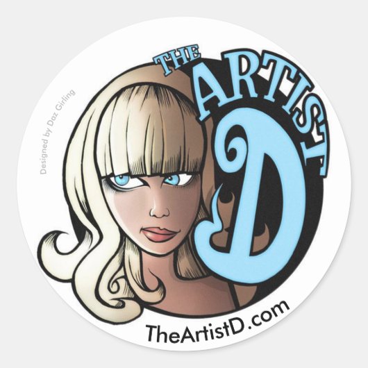L'artiste D par Daz Girling Sticker (petit) (Devant)