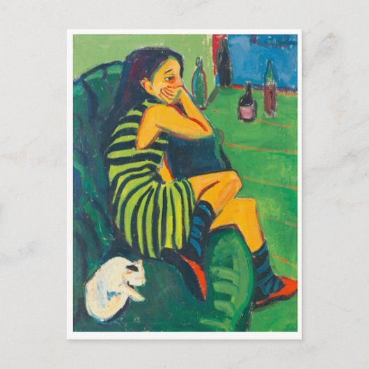 L'Artiste Marcella, Kirchner, Carte postale Art (Devant)