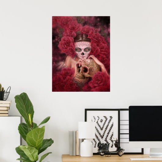 Las Calaveras Art Print (Thuiskantoor)