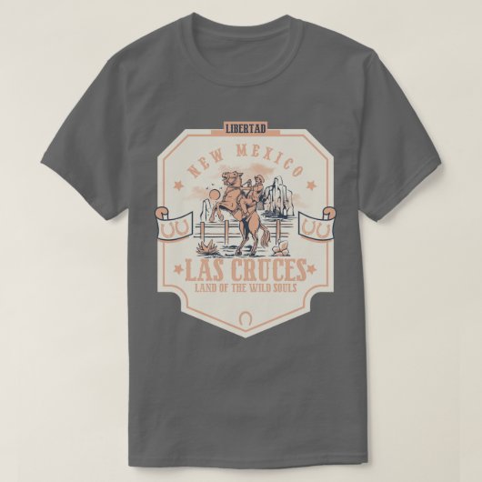 Las Cruces New Mexico wild west town T-shirt (Design voorkant)