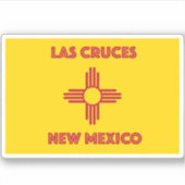 Las Cruces NM Sticker (Voorkant)