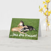 Las dich fressen! kaart (Gele Bloem)