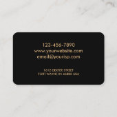 Las (Elegant Photo Overlay) Visitekaartje (Achterkant)