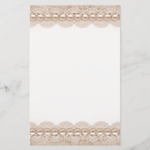 Las en parels textuur Letterhead