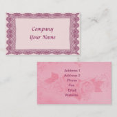 Las en Rozen Visitekaartje (Voorkant / Achterkant)