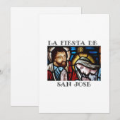 Las Fiesta de San Jose Carte de voeux St. Joseph's (Devant / Derrière)