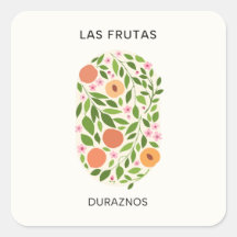 Las Frutas: Duraznos - Perzikmarkt