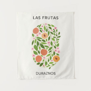 Las Frutas: Duraznos - Perzikmarkt Wandkleed