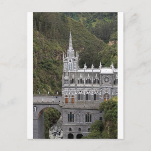 Las Lajas heilige basilica kerk Colombia Briefkaart
