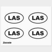 LAS Las Vegas Ovale Sticker (Vel)