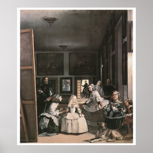 Las Meninas, c.1656 Diego Velasquez Poster (Voorkant)