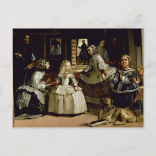 Las Meninas detail van de onderste helft die schil Briefkaart