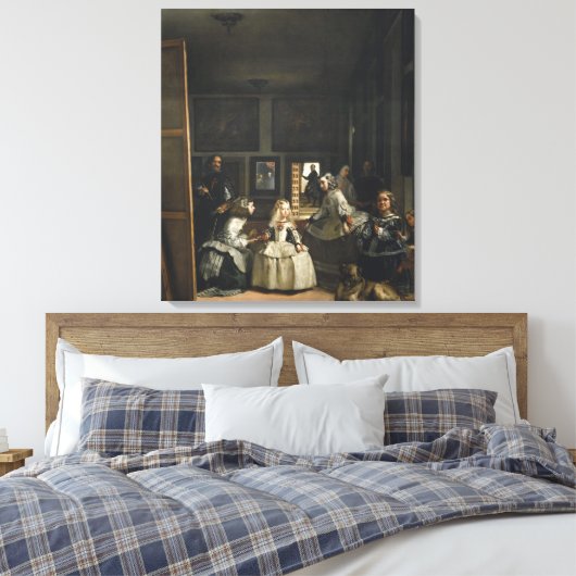 Las Meninas Diego Velázquez Fine Art Canvas Afdruk (Insitu (Slaapkamer))