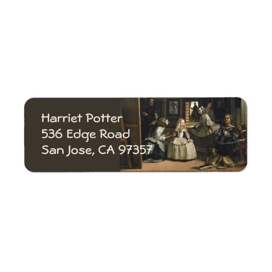 Las Meninas Diego Velázquez Fine Art Etiket (Voorkant)