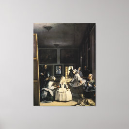 Las Meninas door Velasquez Canvas Afdruk