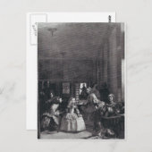 "Las Meninas." door Velazquez Briefkaart (Voorkant / Achterkant)