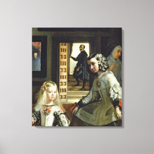 Las Meninas of The Family of Philip IV, c.1656 Canvas Afdruk