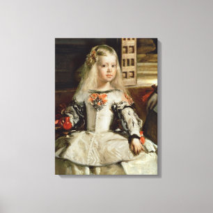 Las Meninas of The Family of Philip IV, c.1656 Canvas Afdruk