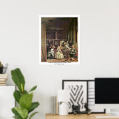 Las Meninas (Zelfportret met koninklijke familie) Poster (Thuiskantoor)