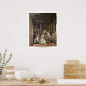 Las Meninas (Zelfportret met koninklijke familie) Poster (Keuken)