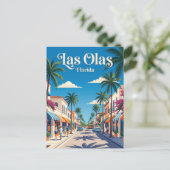 Las Olas Boulevard VS Briefkaart (Staand voorkant)