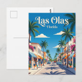 Las Olas Boulevard VS Briefkaart (Voorkant / Achterkant)