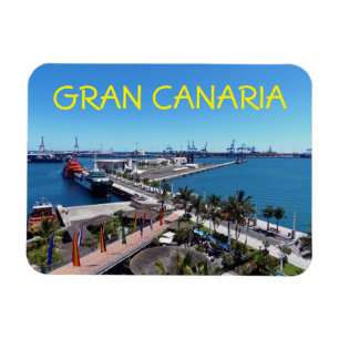 Las Palmas de Gran Canaria harbour fridge magnet Magneet