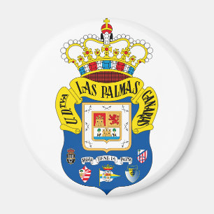 Las Palmas emblem Round Magnet Magneet
