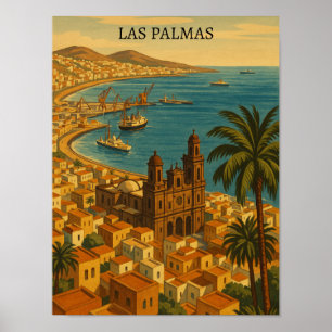  Las Palmas, Gran Canaria City Uitzicht Poster