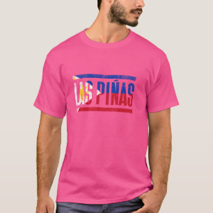 LAS PIÑAS FILIPIJNEN MET ZIJN FILIPIJNSE VLAG T-SHIRT
