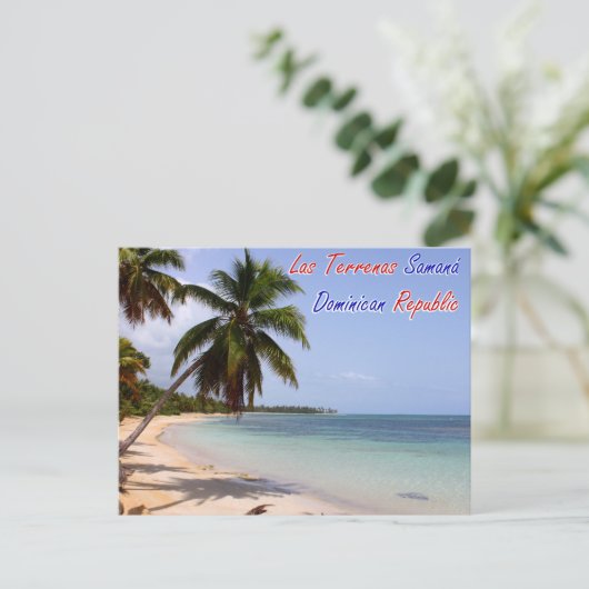 Las Terrenas Beach Samana Dominican Republic Briefkaart (Staand voorkant)